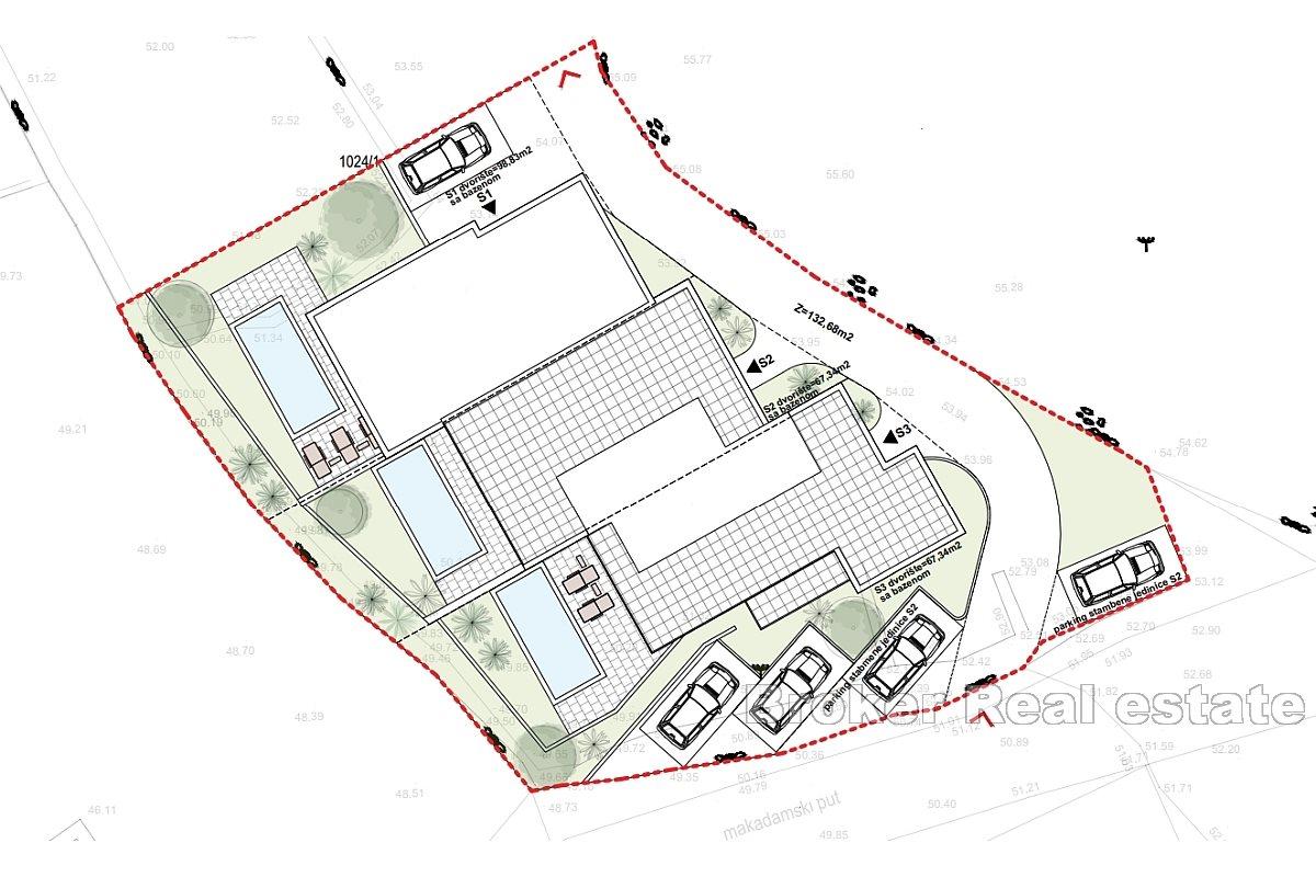 Maison mitoyenne de construction récente avec vue dégagée sur la mer