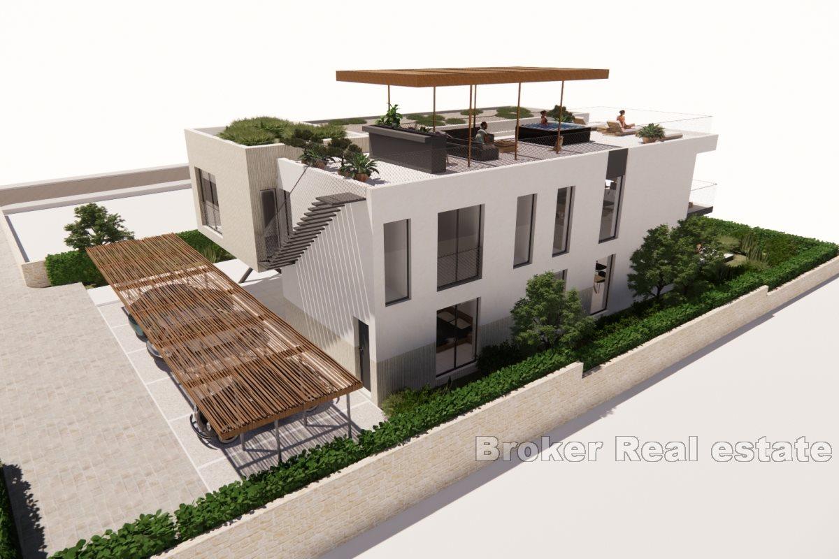 Luxury apartments in newbuilt building with sea view