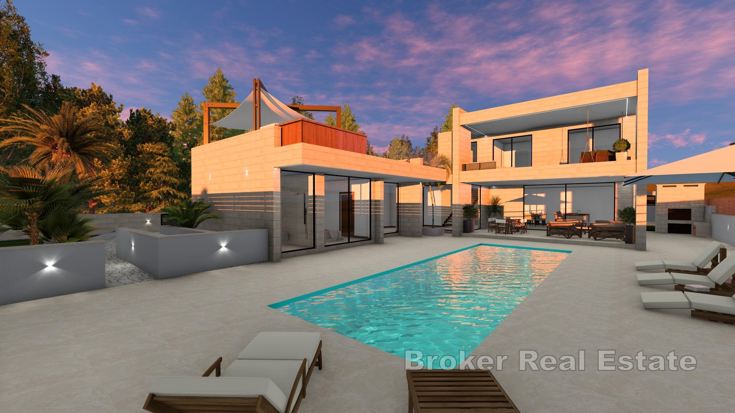 Exklusiv villa med pool och havsutsikt