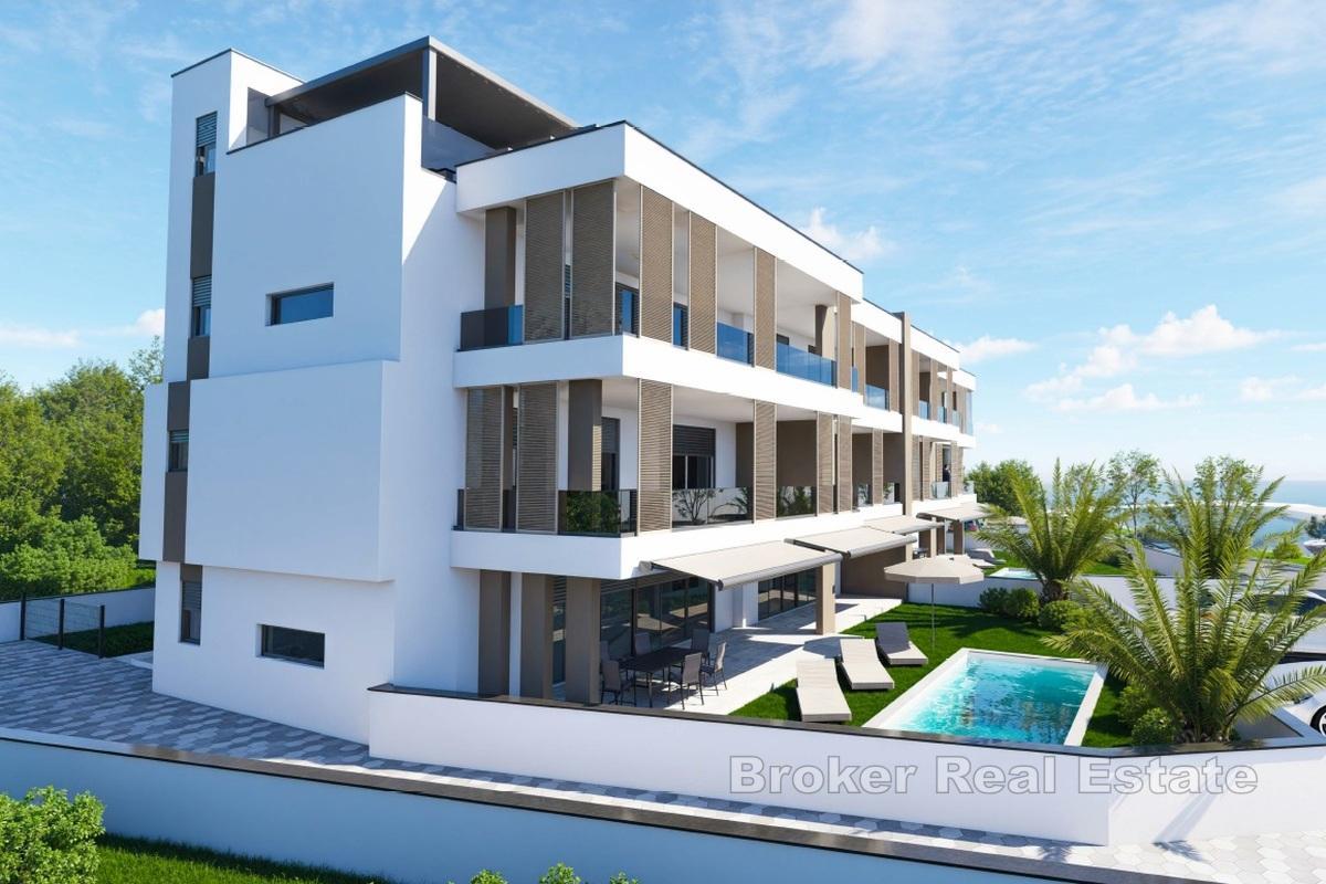 Luxuriöse Zwei-Zimmer-Wohnung in der ersten Reihe zum Meer