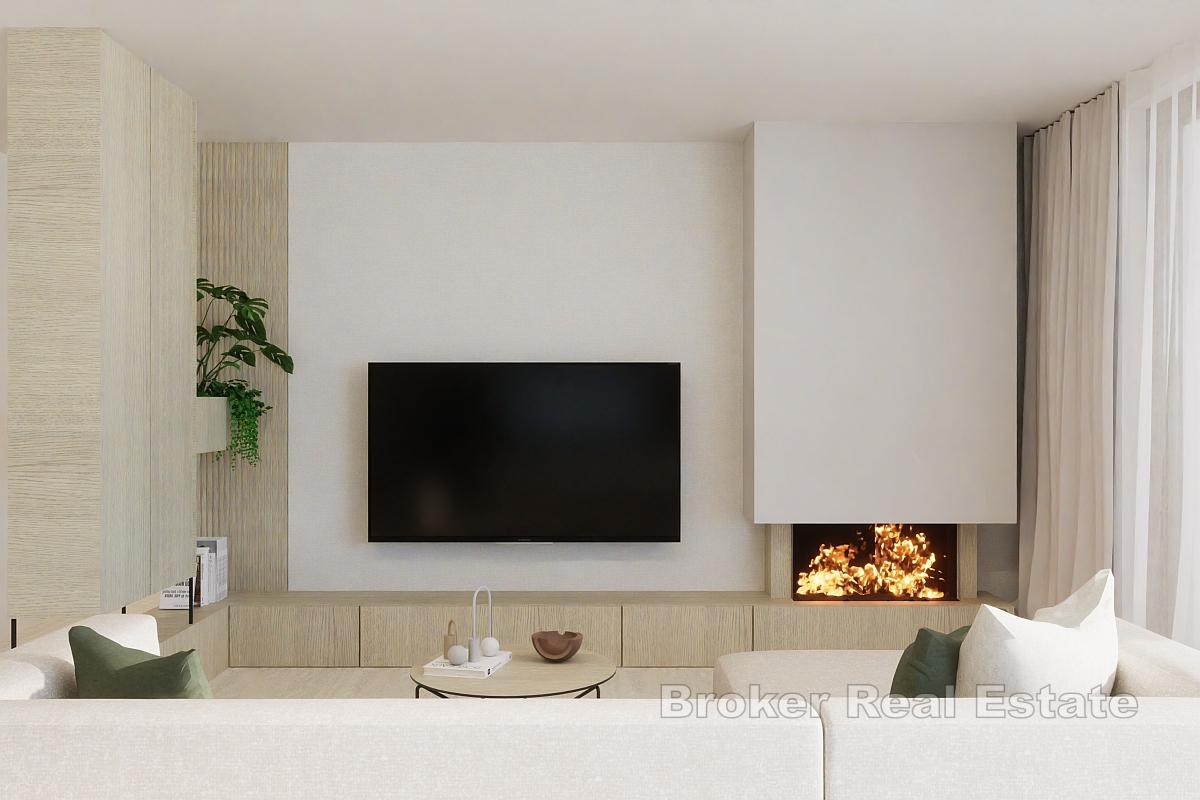 Eksklusiv leilighet med basseng i første rad til sjøen