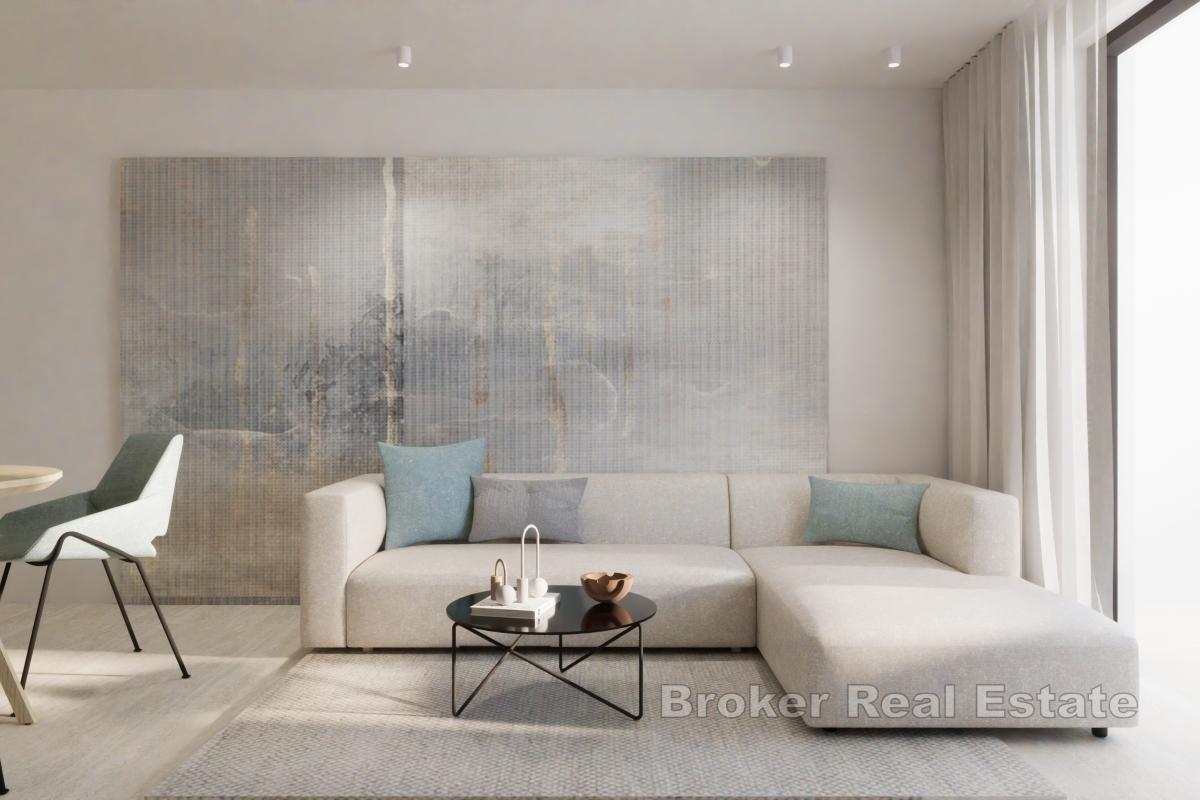 Appartement dans un immeuble neuf avec vue mer