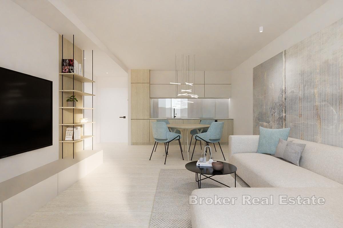 Appartement dans un immeuble neuf avec vue mer