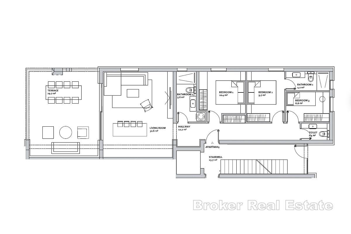 Luksusowy apartament w pierwszym rzędzie do morza