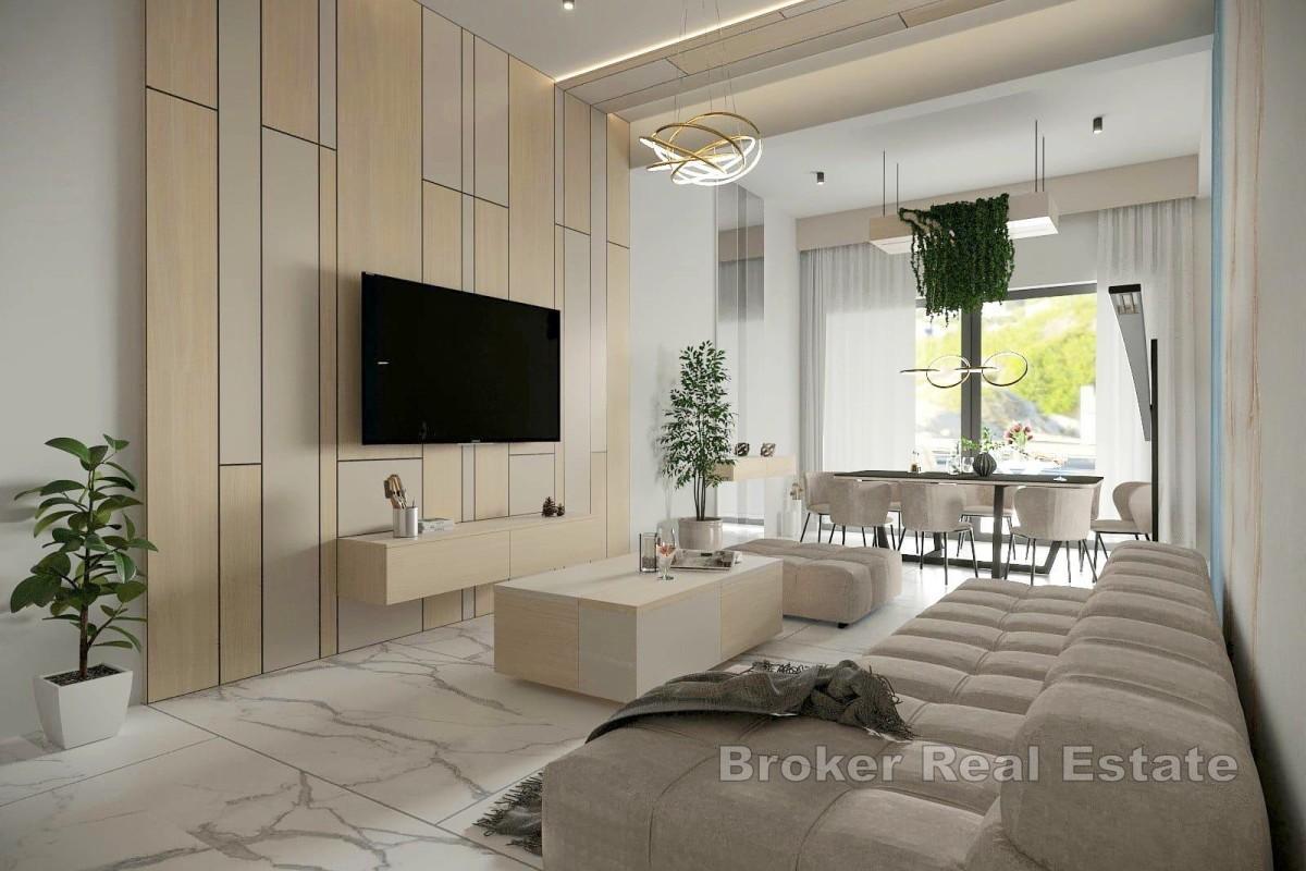 Trzypokojowy apartament w pierwszym rzędzie od morza