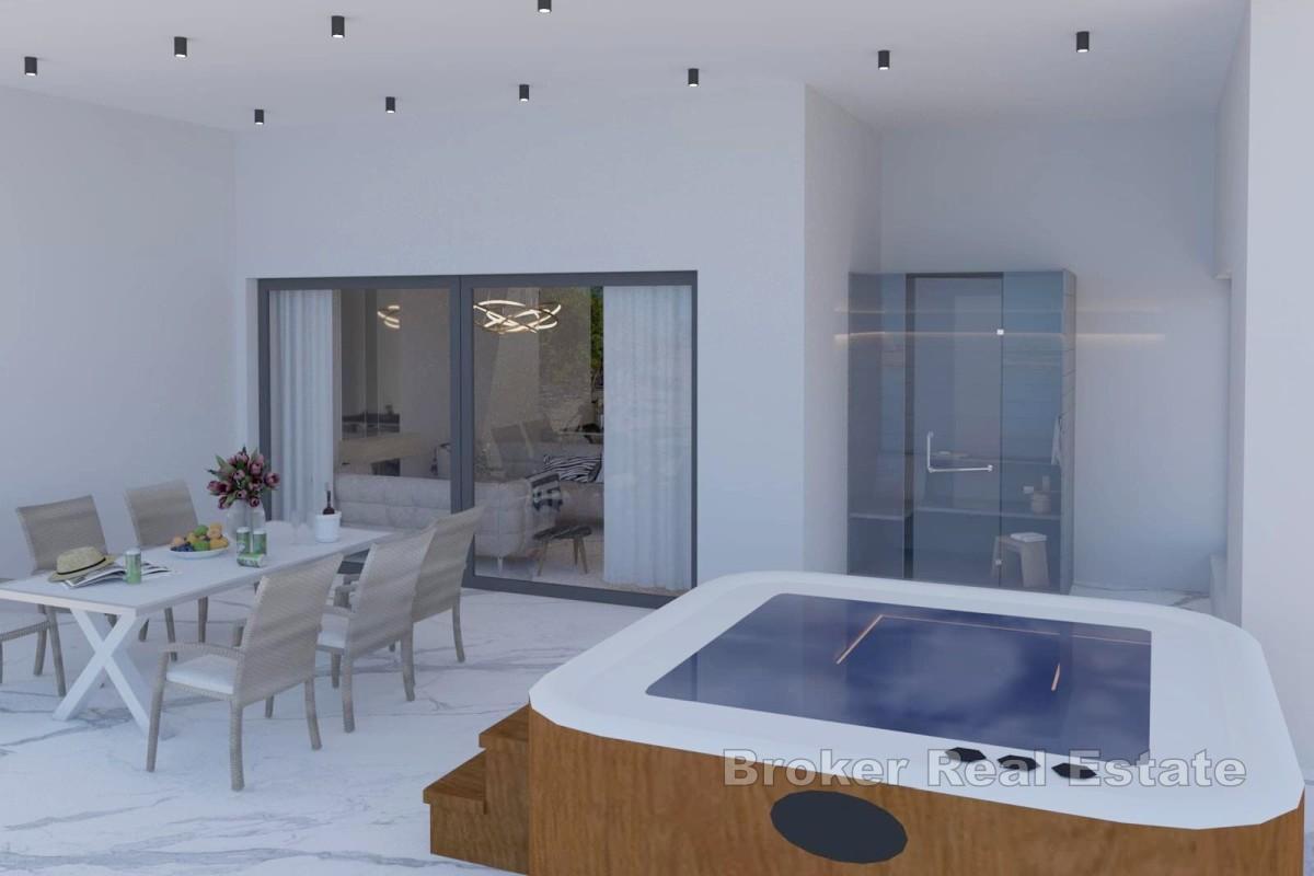 Luxusní apartmán v první řadě u moře se soukromým bazénem