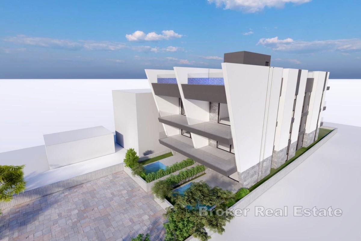 Appartement de luxe dans un immeuble neuf avec piscine