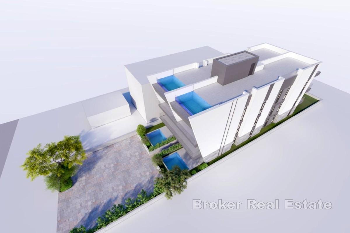 Appartement de luxe dans un immeuble neuf avec piscine