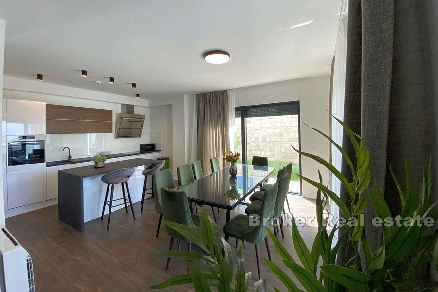 Modern villa with pool and sea view