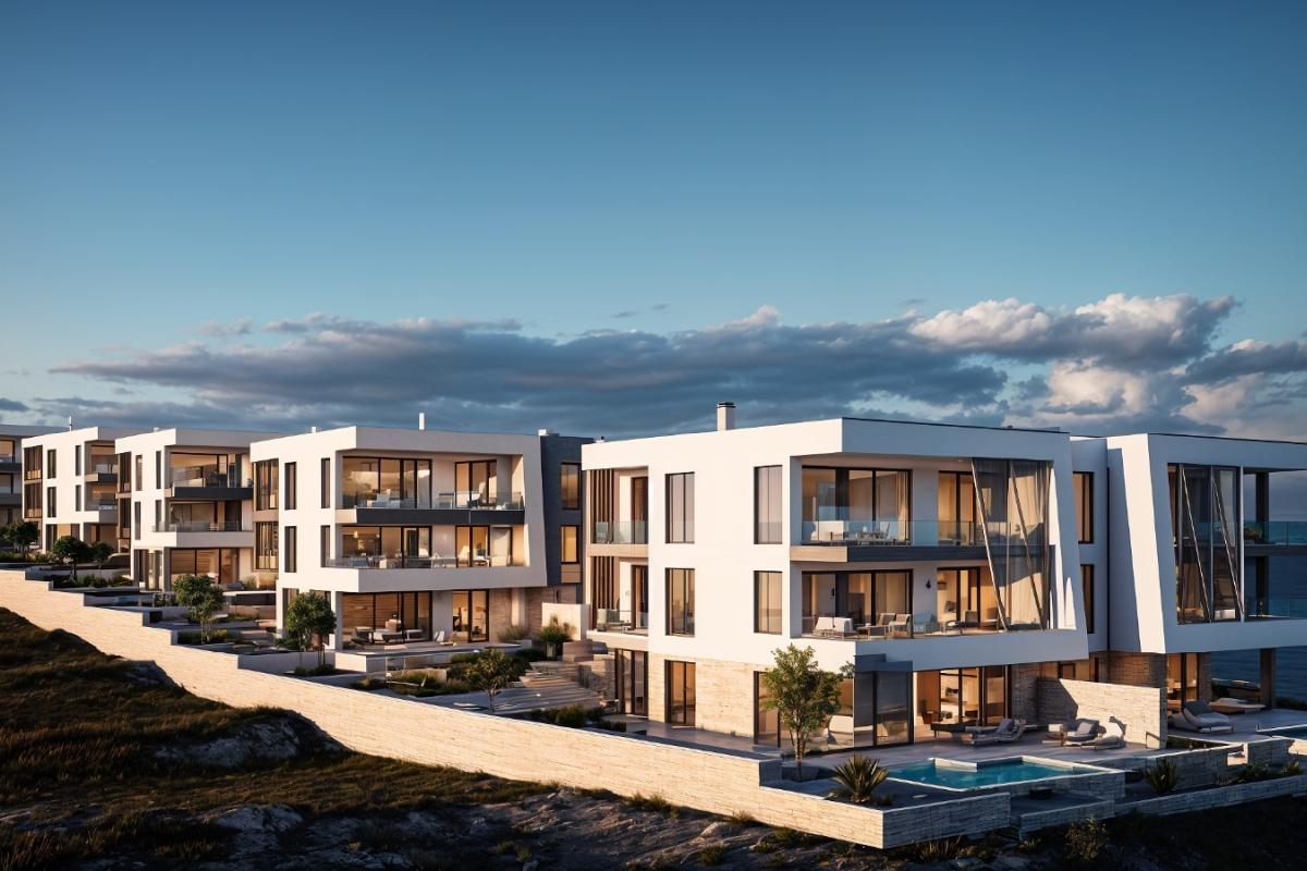 Wohnung in einem Neubau mit Meerblick