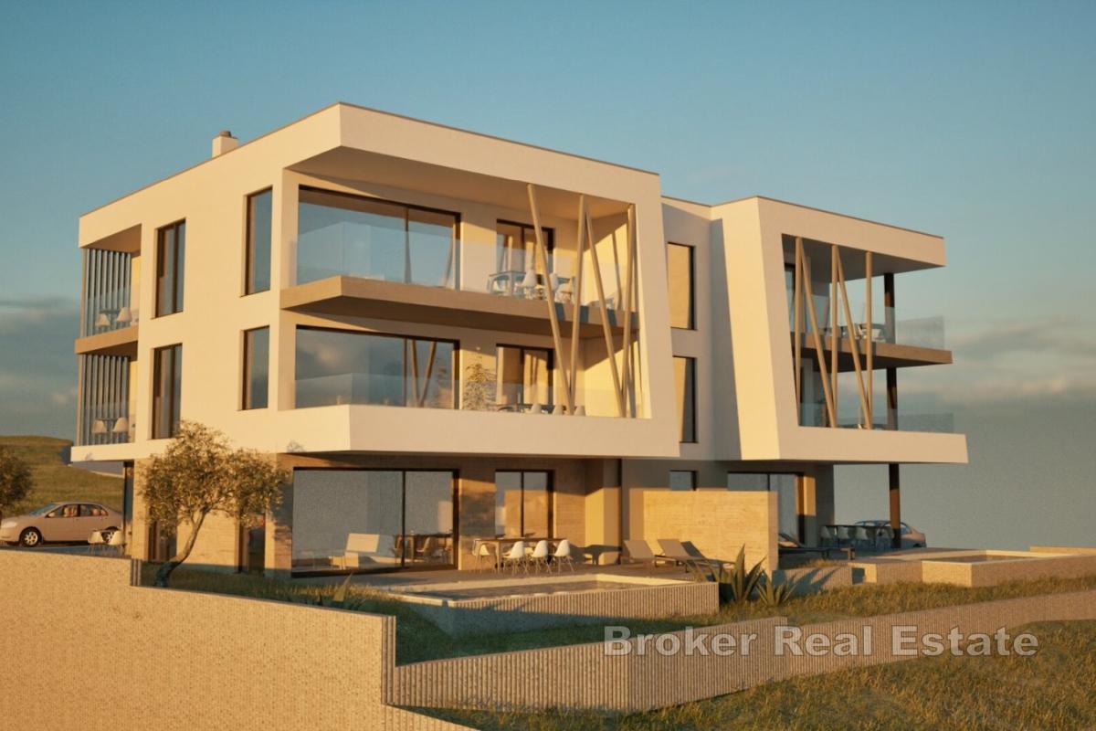 Apartament w nowym budynku z widokiem na morze