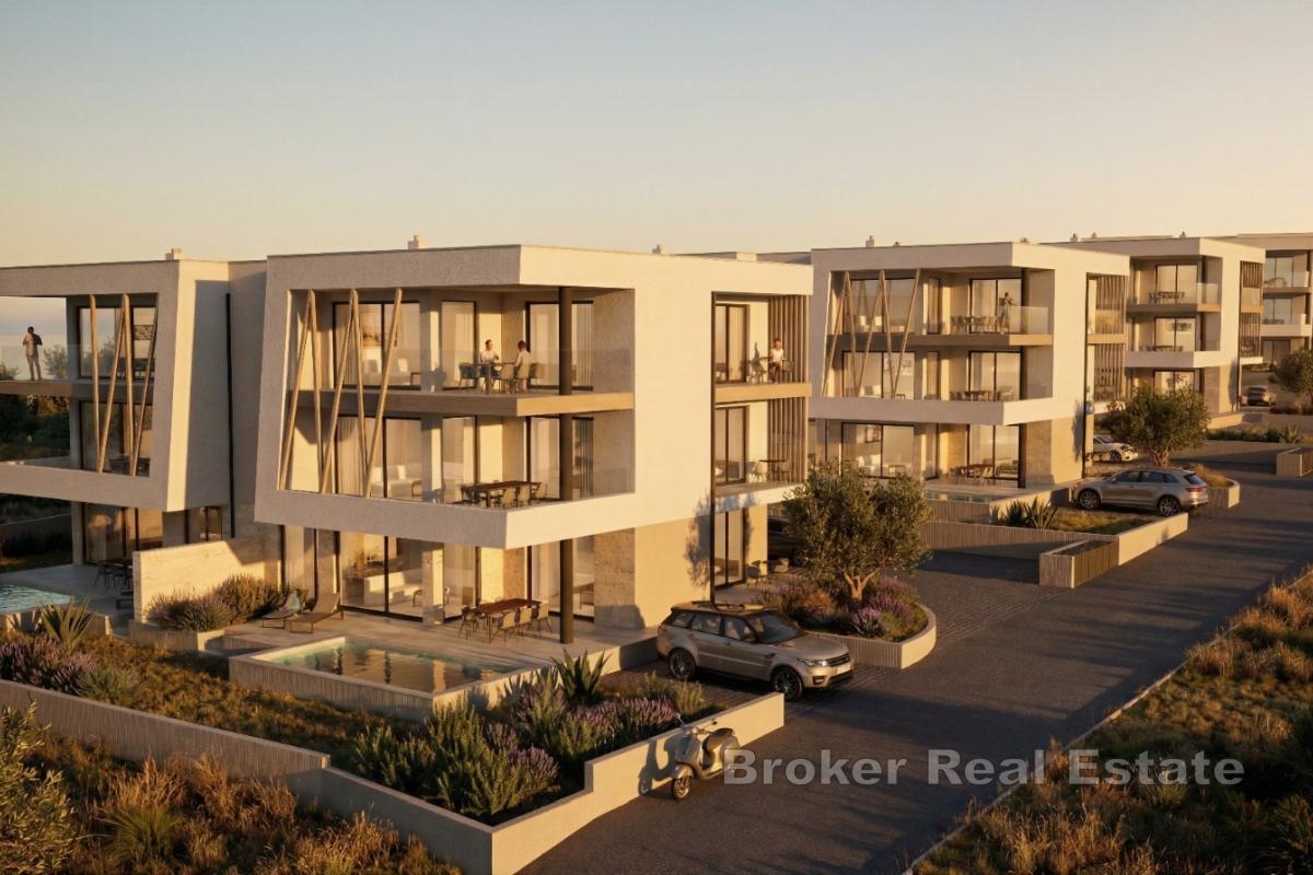 Apartament w nowym budynku z widokiem na morze