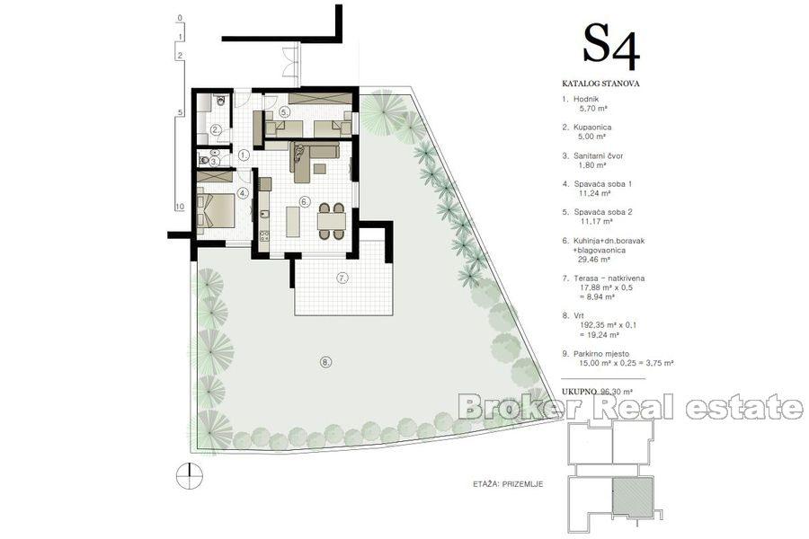 Bellissimi appartamenti in un nuovo edificio