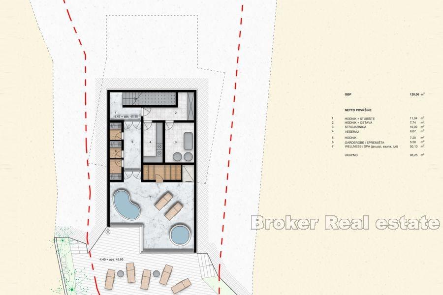 Moderna vila sa pogledom na more