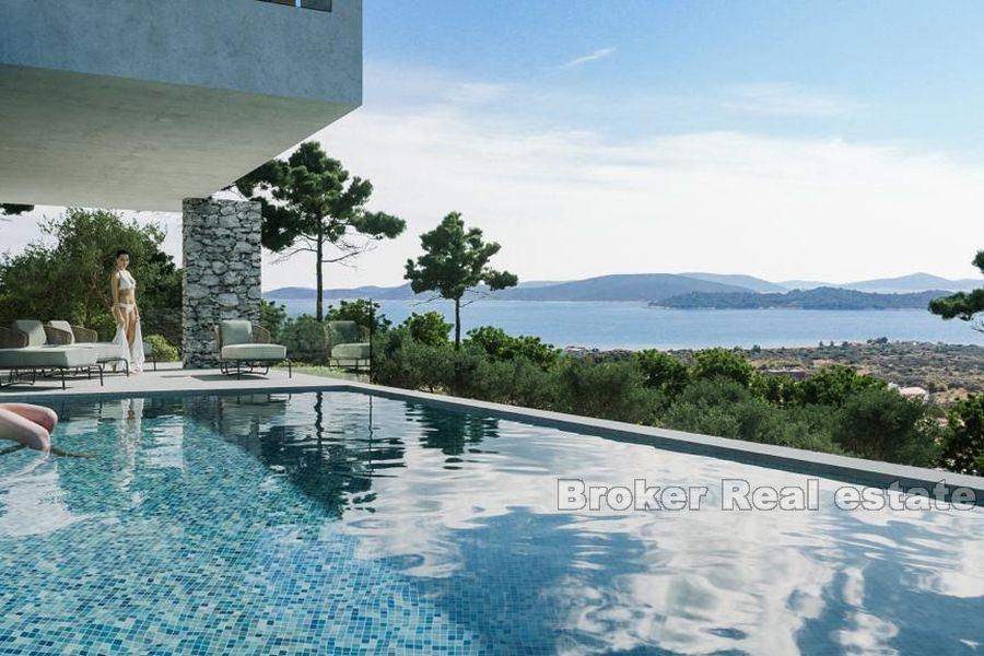 Modern villa with sea view