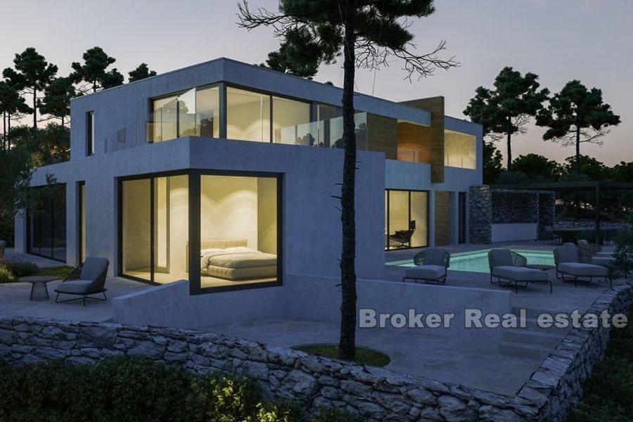 Modern villa with sea view