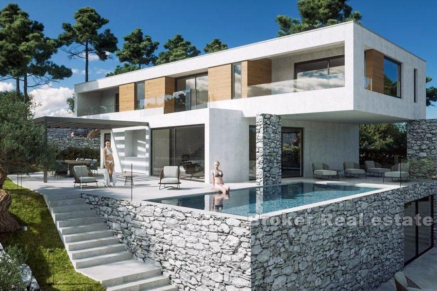 Moderní vila s výhledem na moře