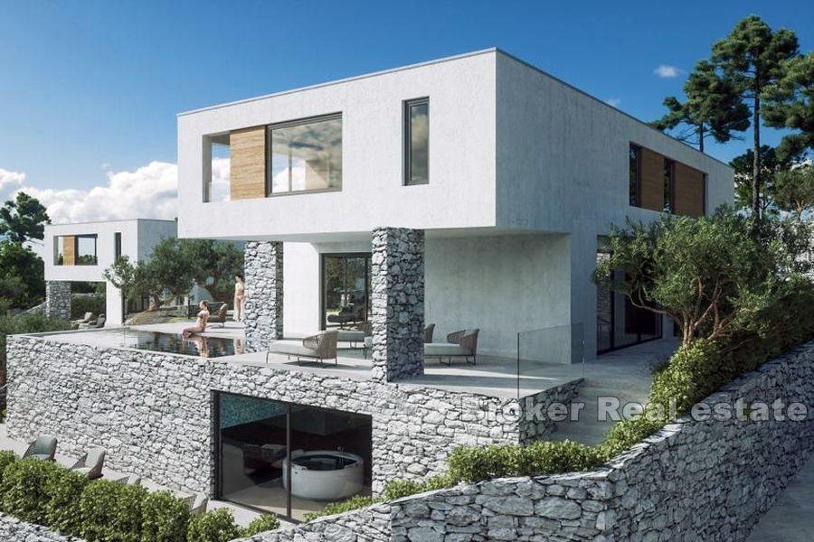 Modern villa med havsutsikt
