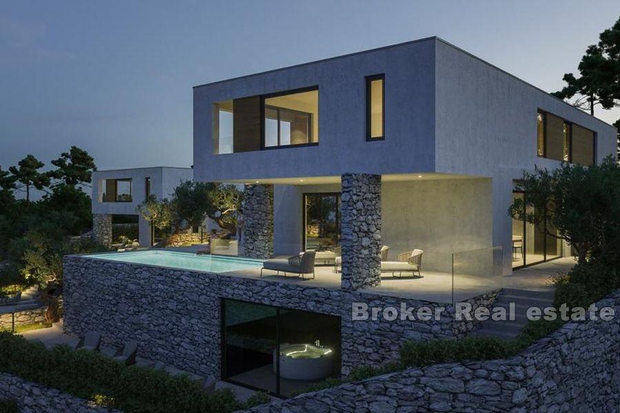 Modern villa med havsutsikt