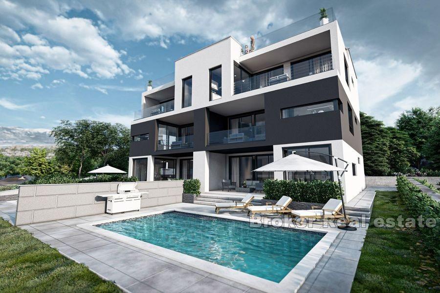 Nowoczesne apartamenty w pierwszym rzędzie do morza