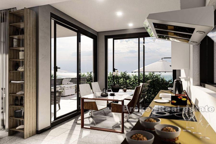 Nowoczesne apartamenty w pierwszym rzędzie do morza