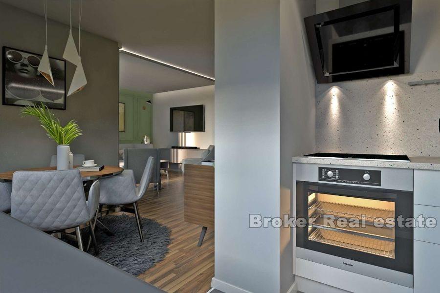 Modern apartments in a new building