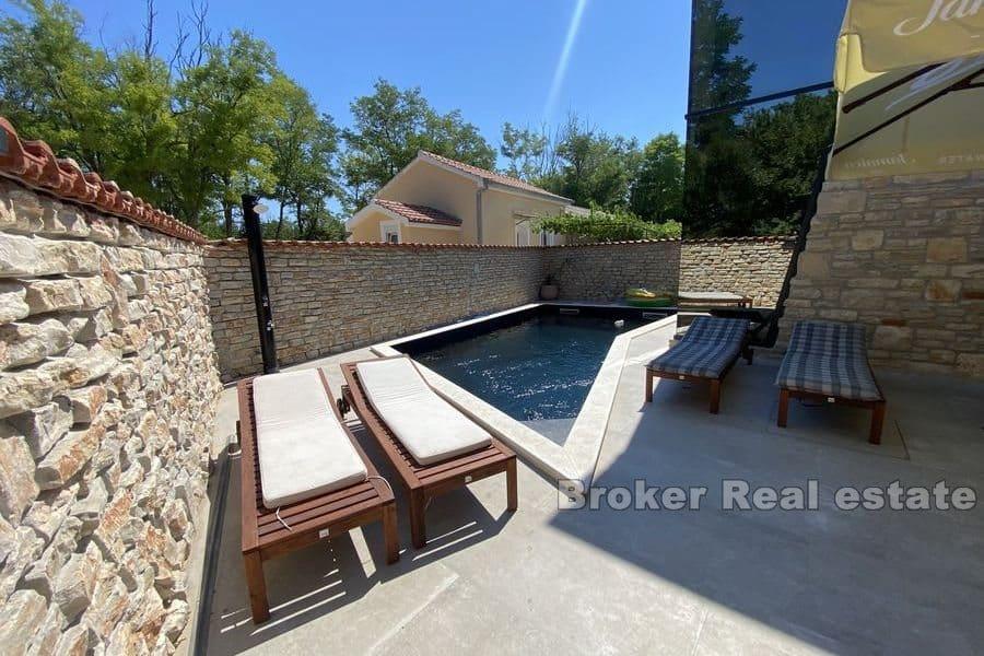 Newbuilt stone house with pool