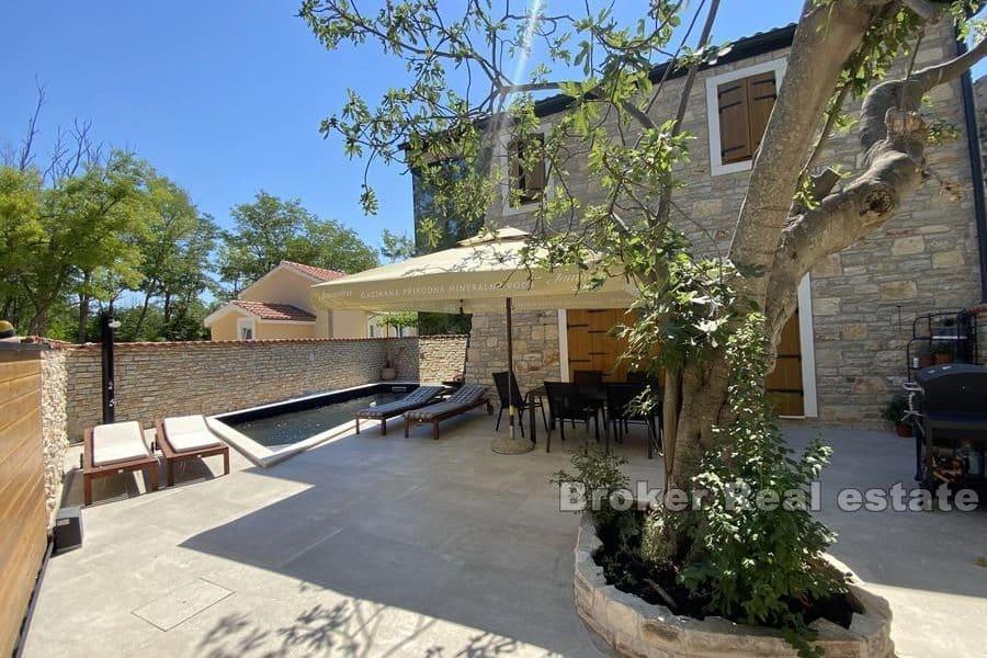 Newbuilt stone house with pool