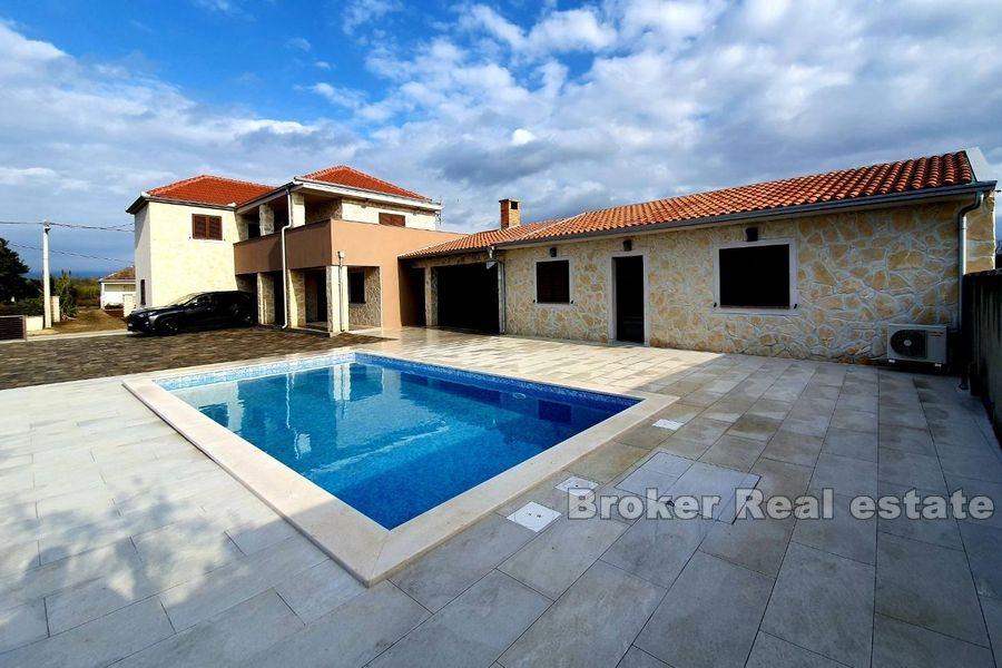 Stone house with pool