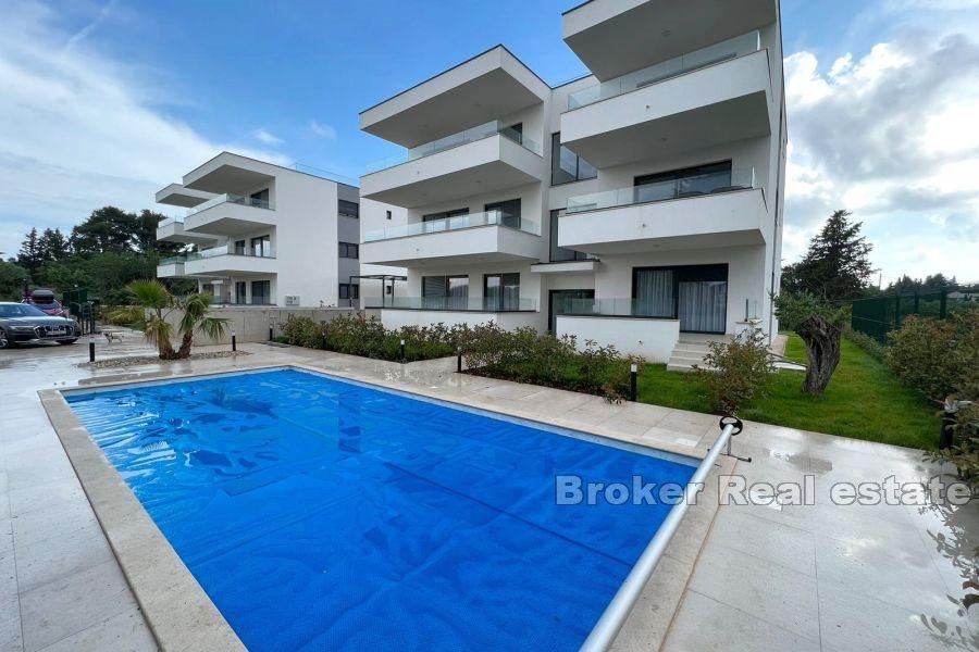 Nově postavené apartmány s výhledem na moře