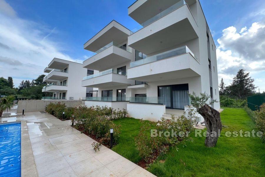 Nově postavené apartmány s výhledem na moře