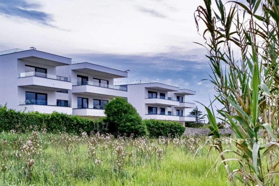 Nově postavené apartmány s výhledem na moře