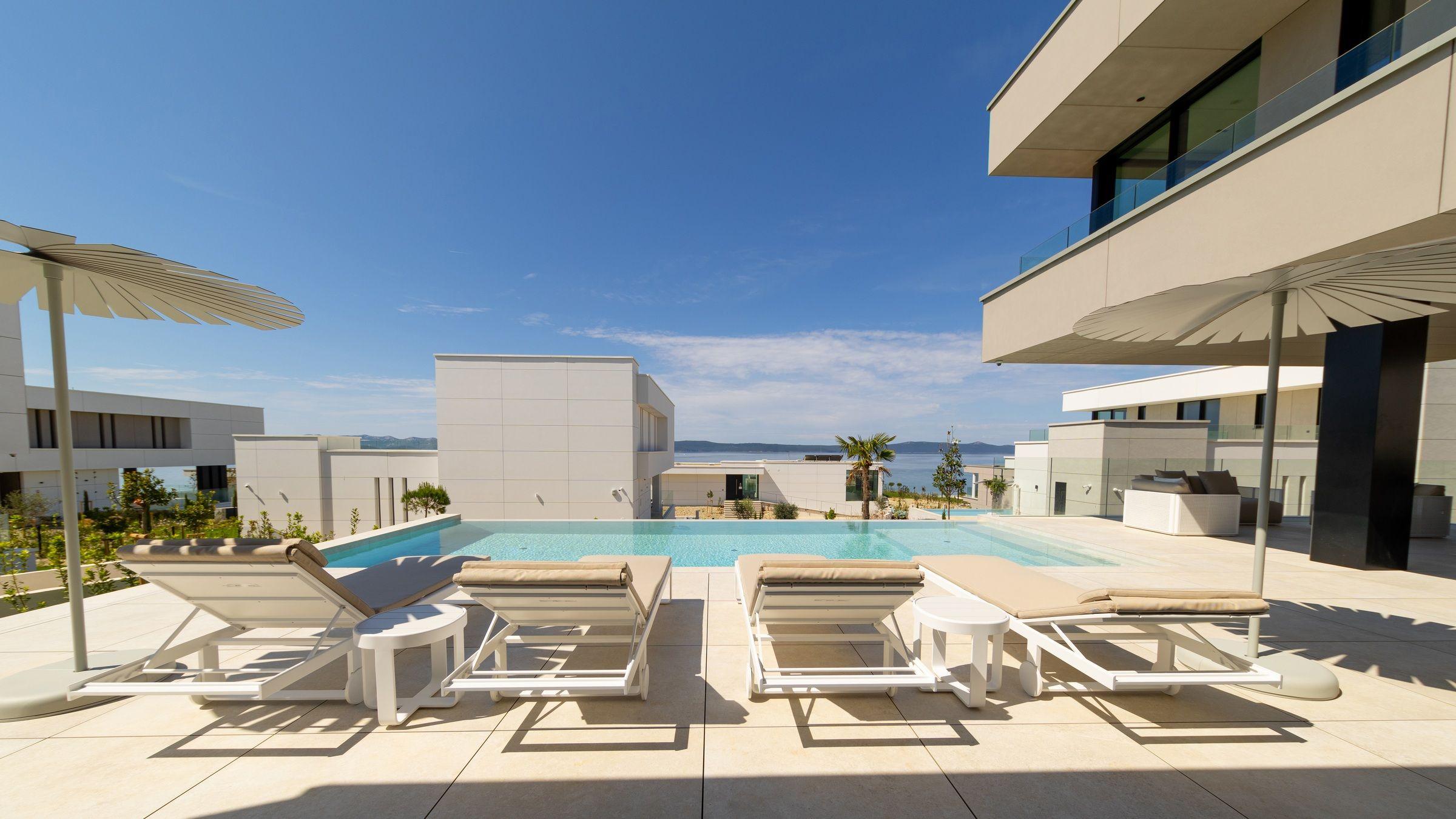 Superbe villa côtière de 4 chambres dans un luxueux complexe hôtelier