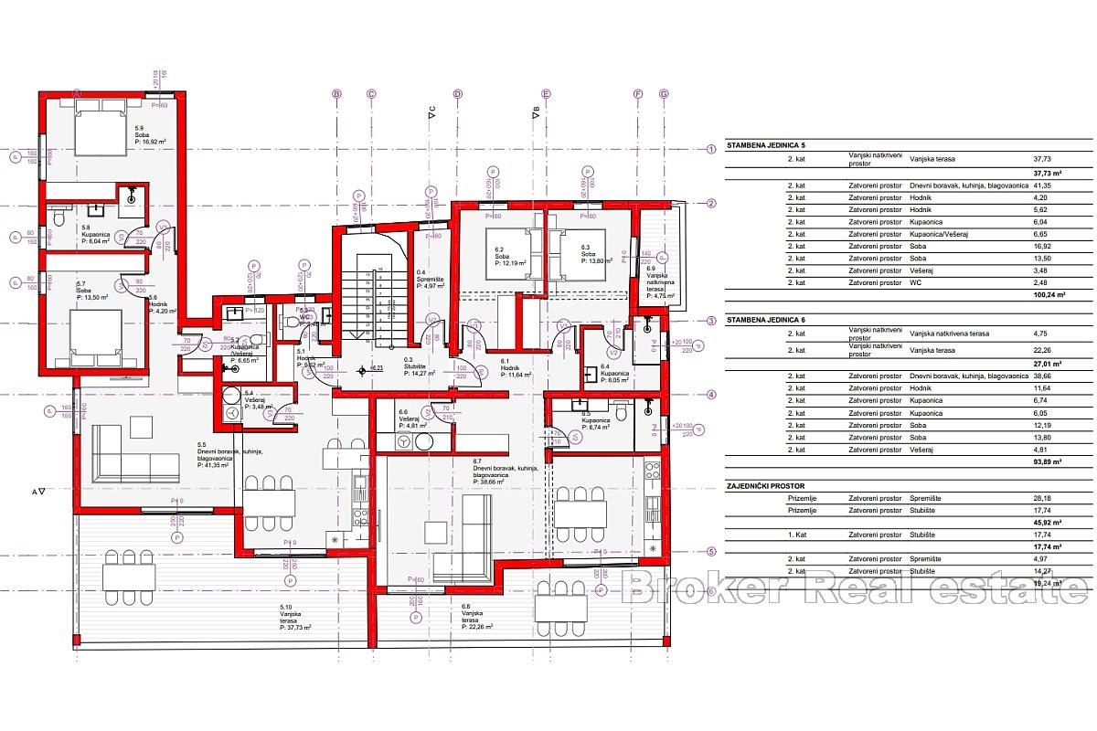 Appartements nouvellement construits avec vue mer