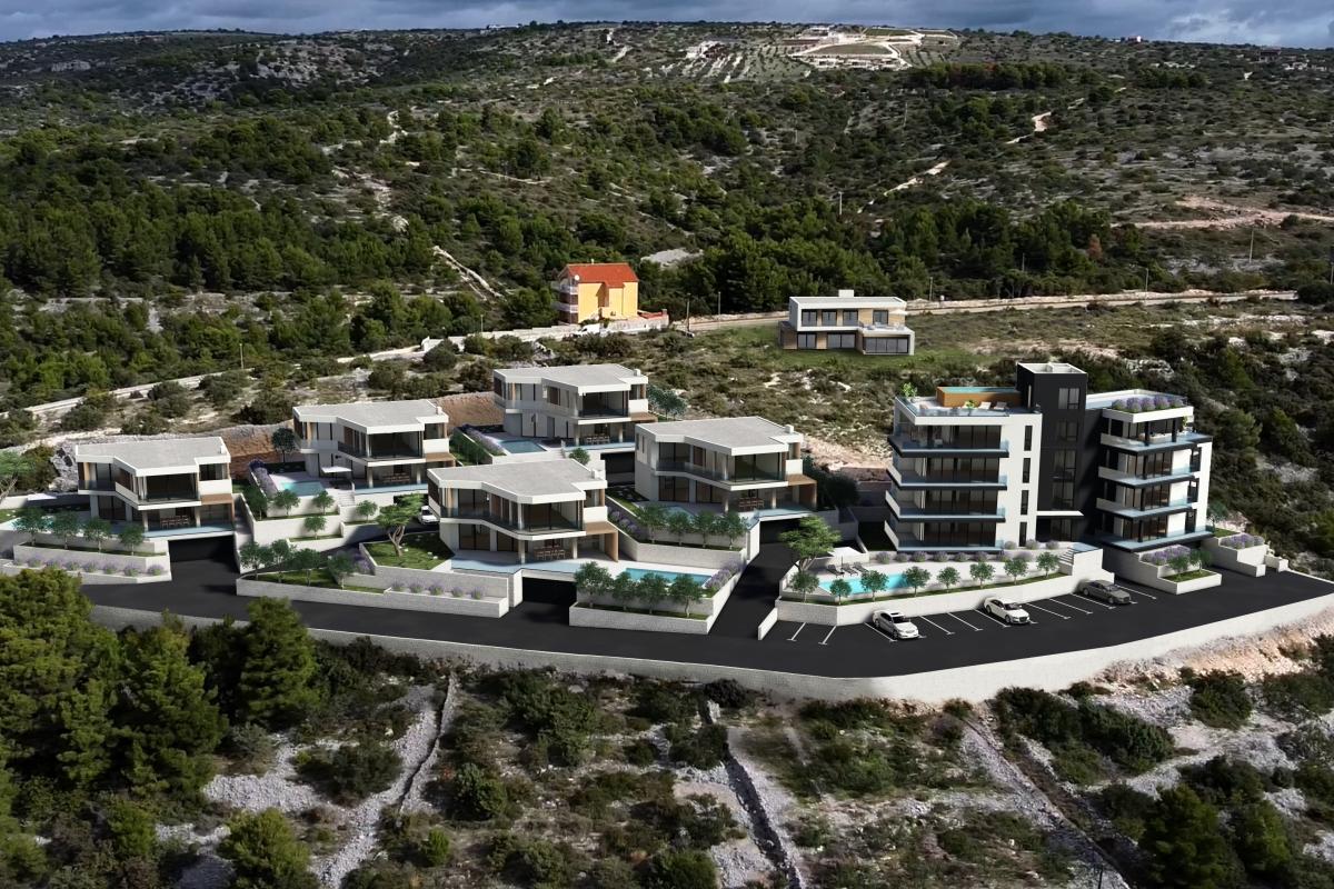 Lyxig lägenhet i en ny utveckling med havsutsikt