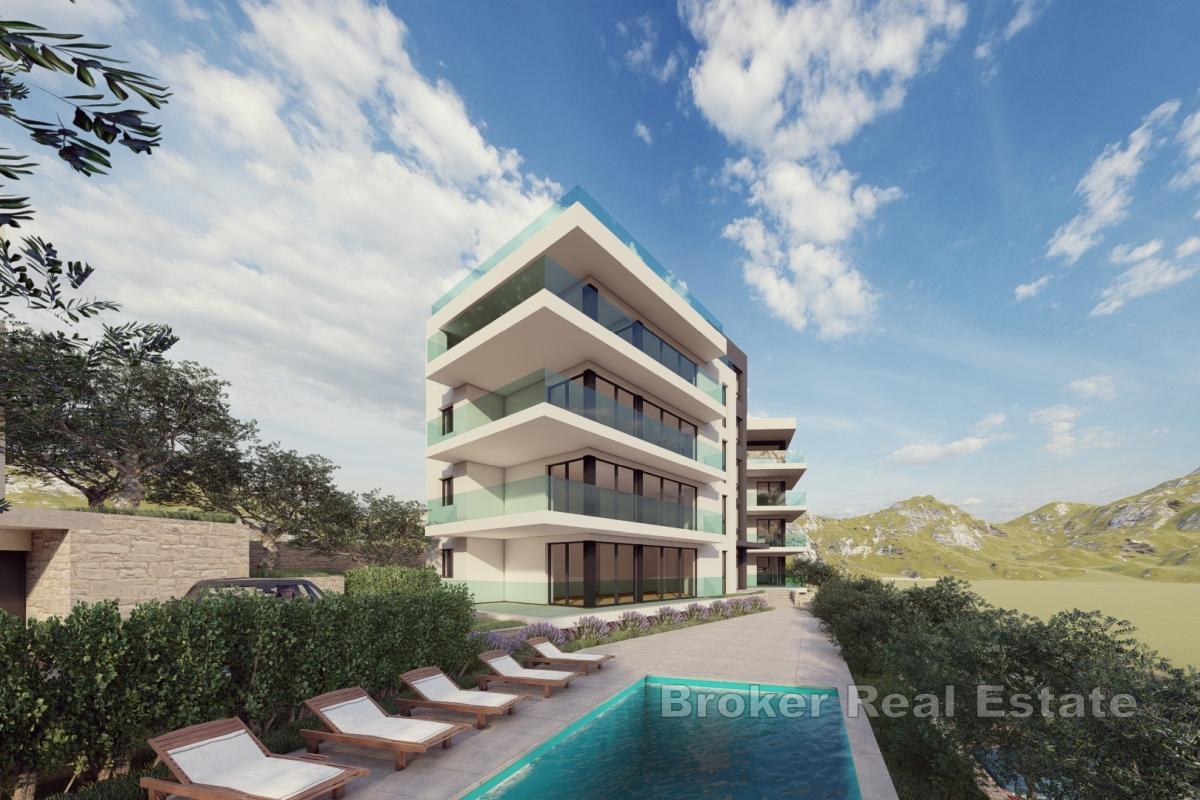 Lyxig lägenhet i en ny utveckling med havsutsikt