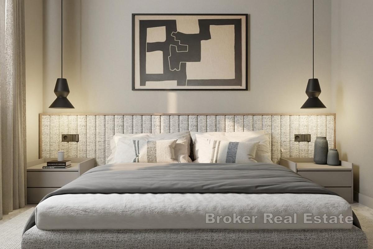 Lyxig lägenhet i en ny utveckling med havsutsikt