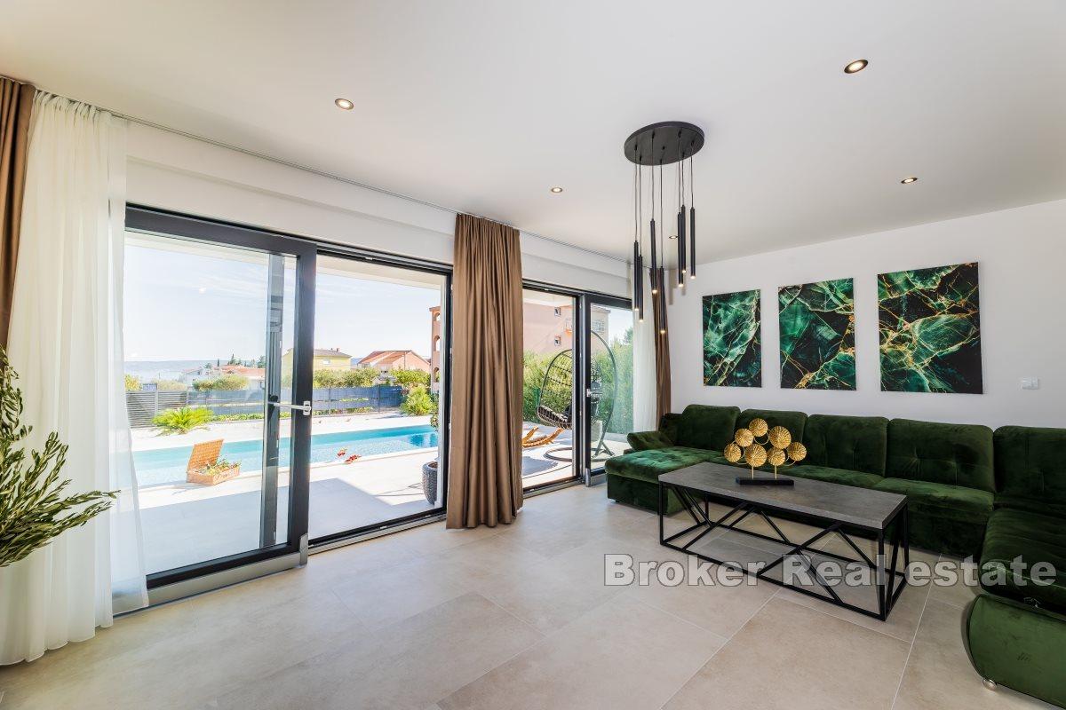 Modern villa with pool and stunning sea view