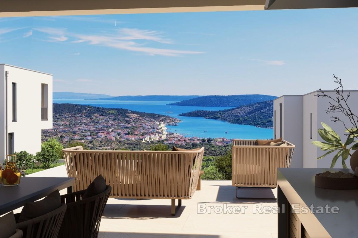 Villa moderna con vista mare