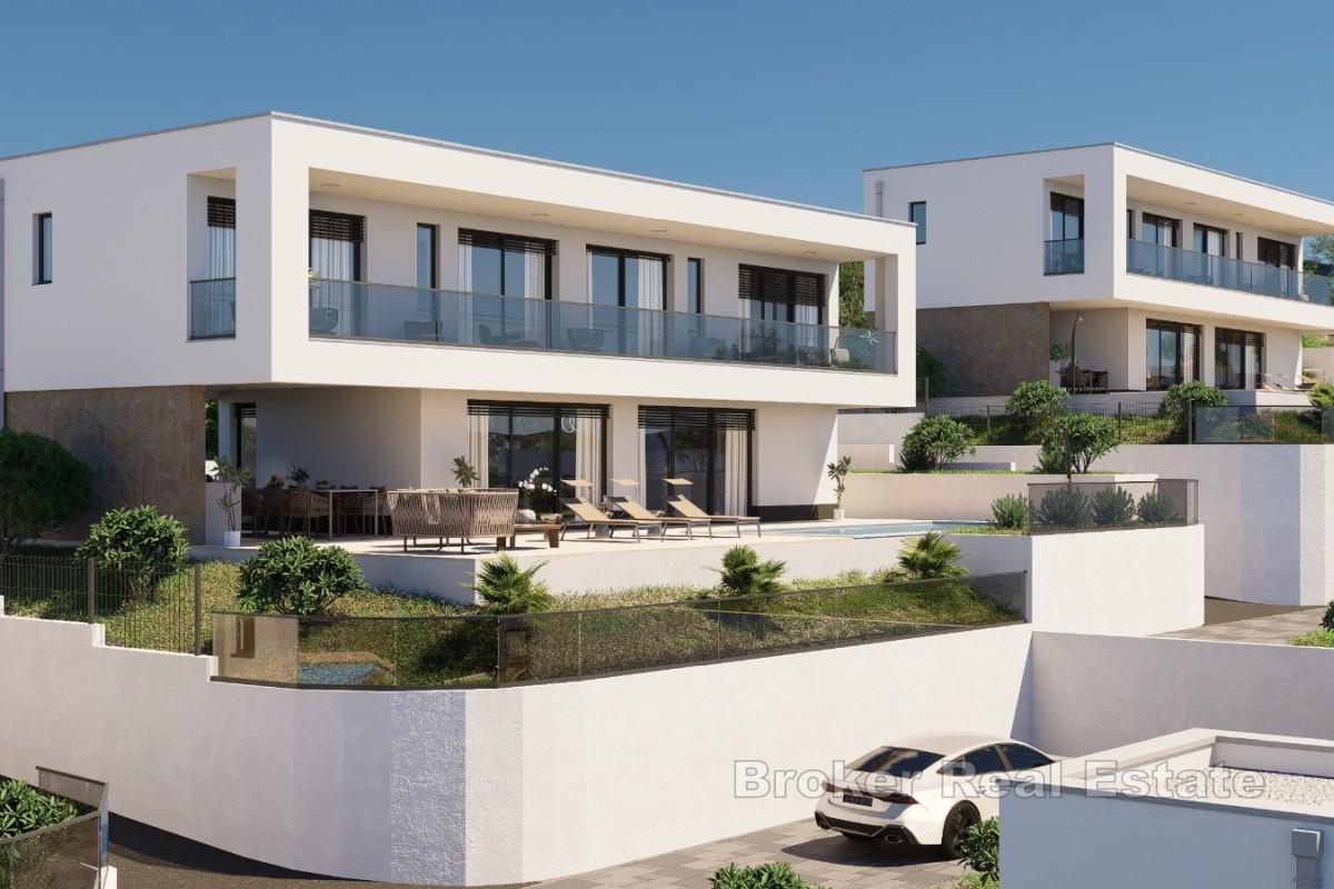 Villa moderna con vista mare