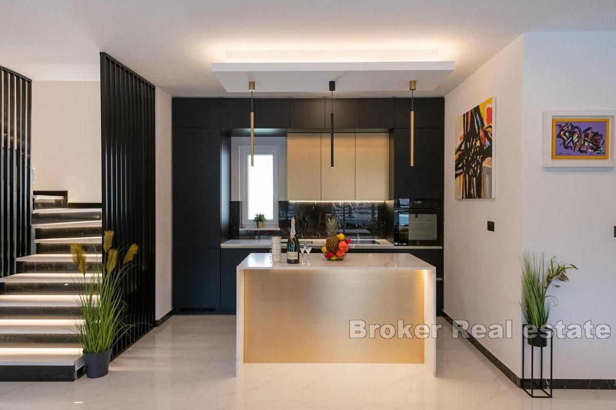 Modern luxury villa with pool in a beautiful natural environment