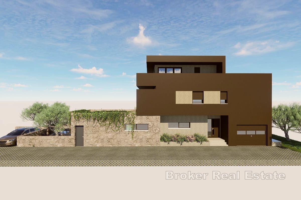 Baugrundstück mit Projekt einer Villa