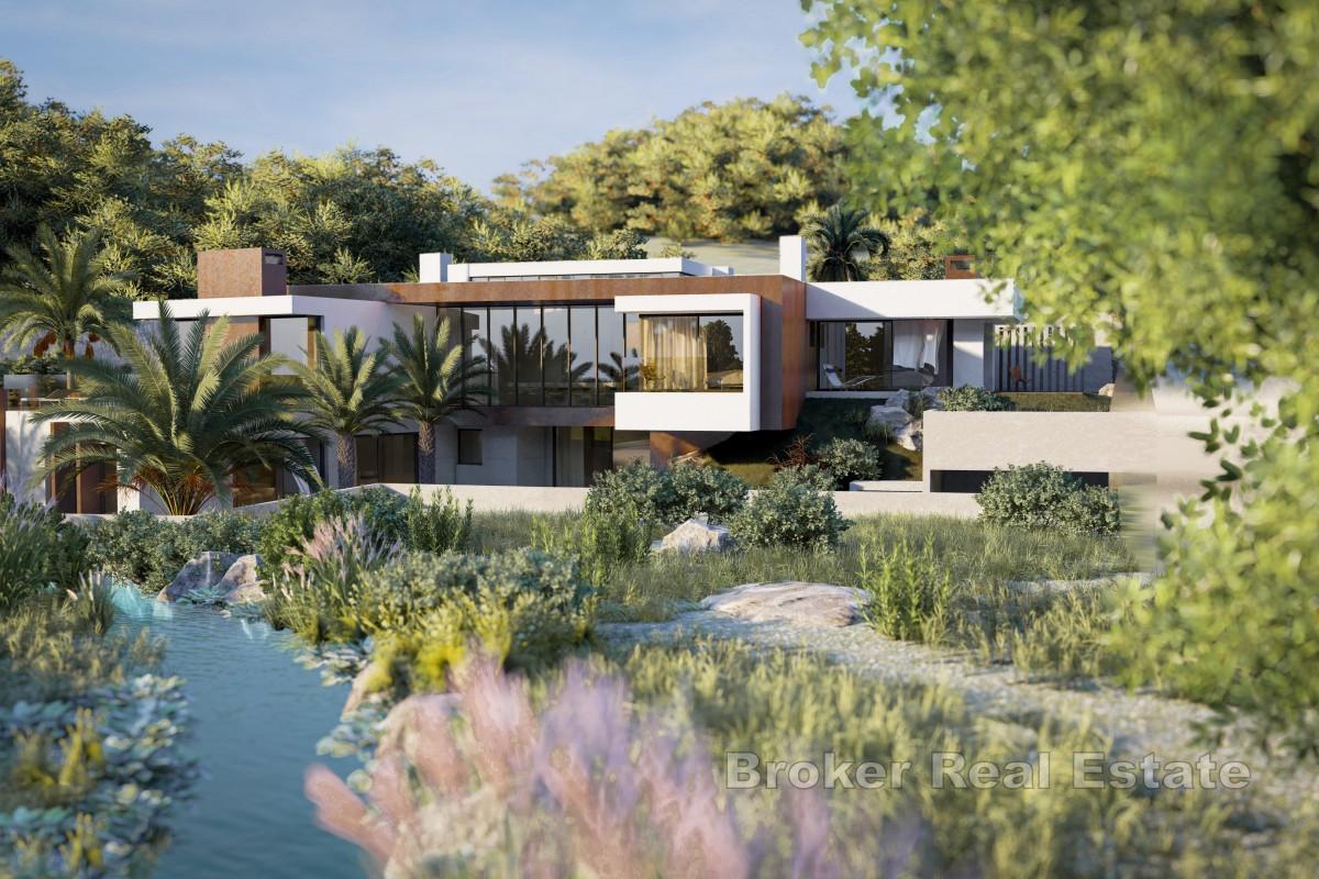 Terreno edificabile con progetto e vista mare