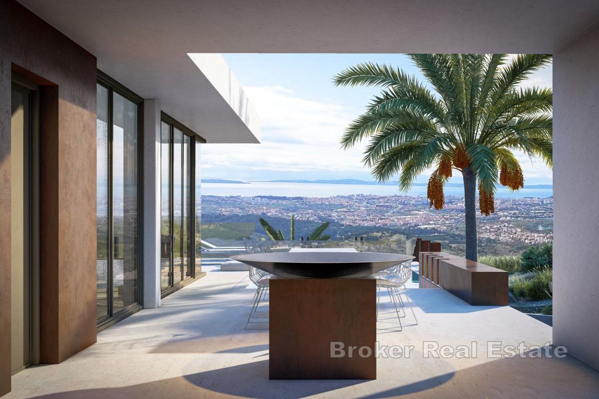 Terreno edificabile con progetto e vista mare