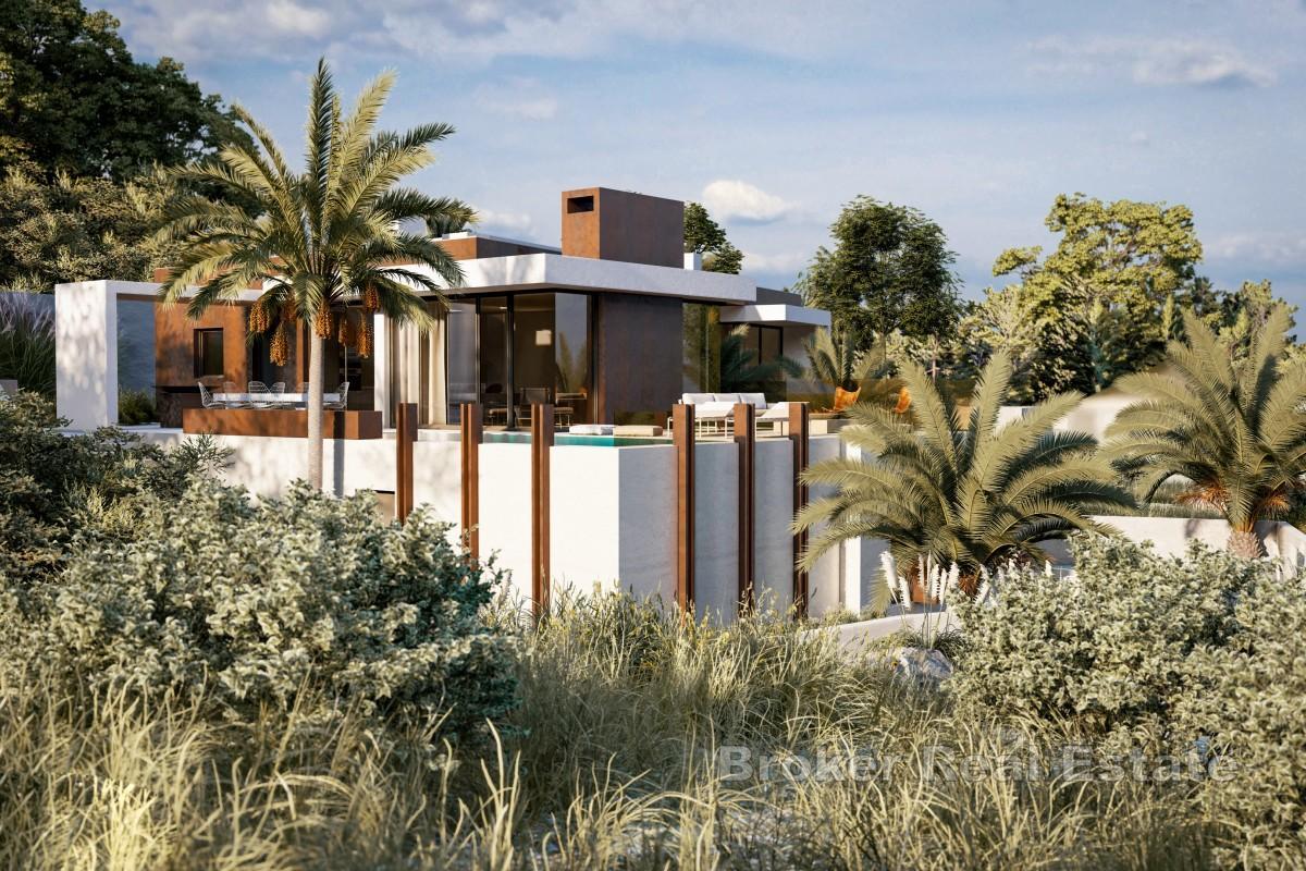 Terreno edificabile con progetto e vista mare