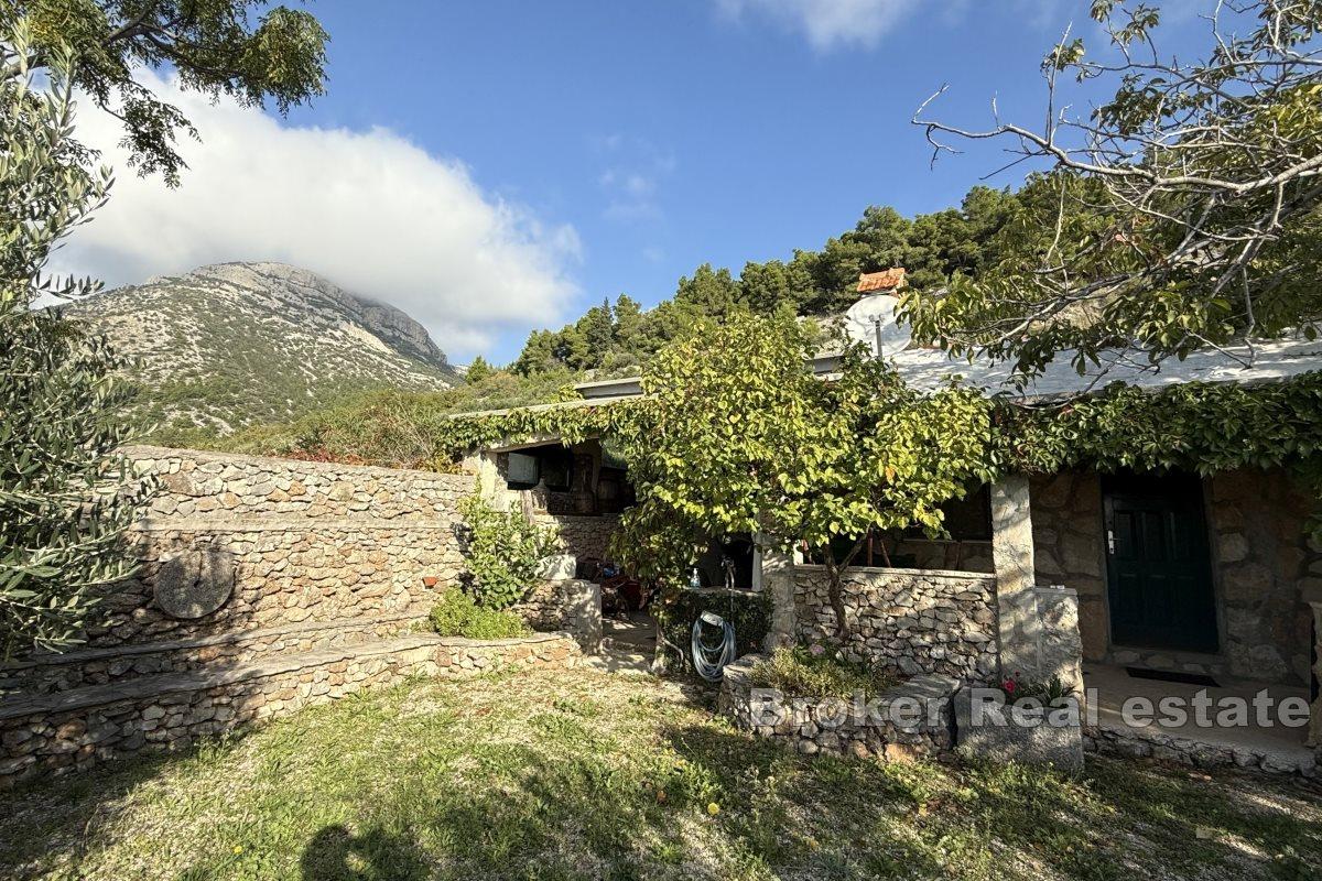 Unique agricultural land with a building and a beautiful view of the sea