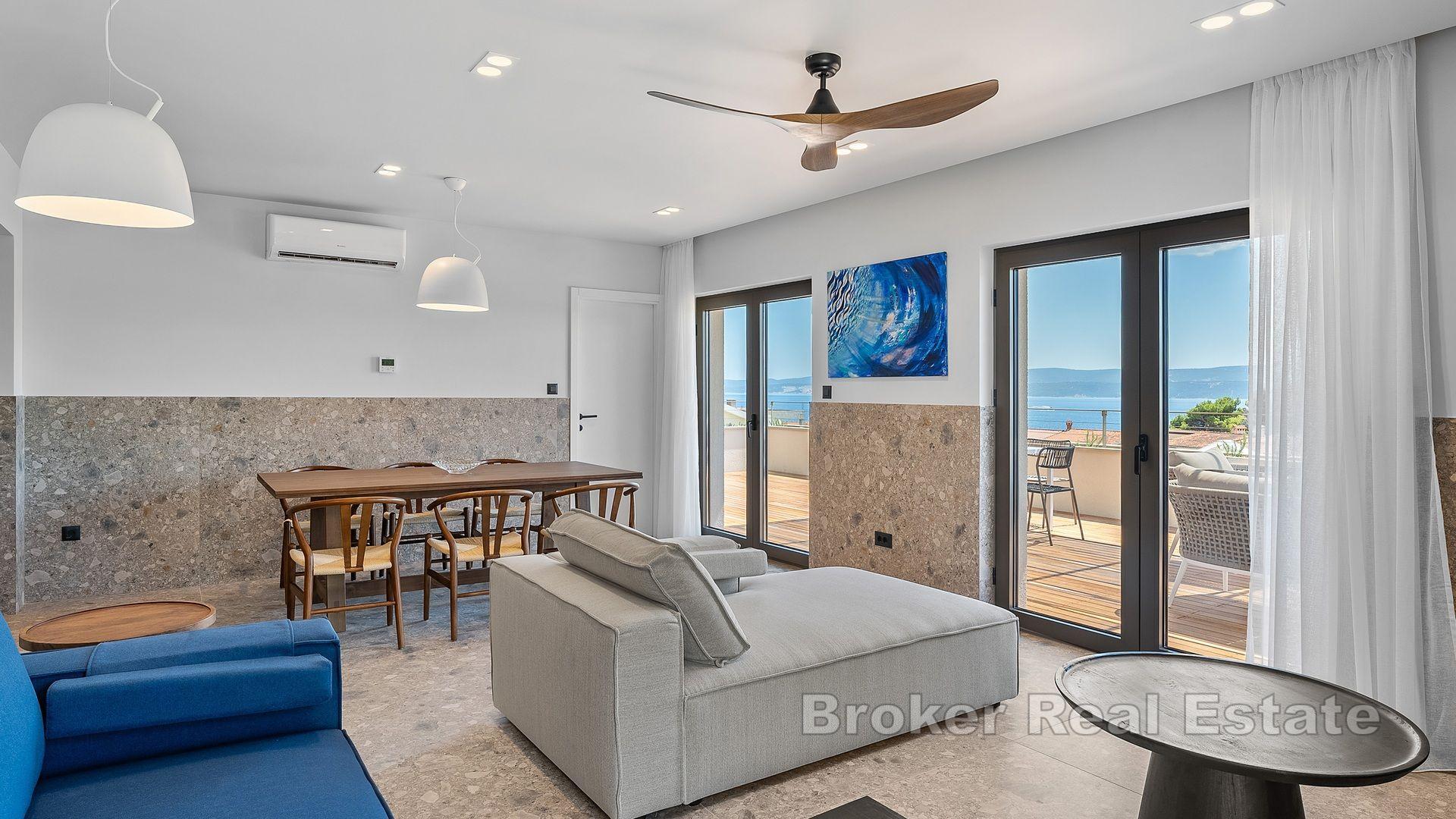 Edificio residenziale di lusso con vista mare