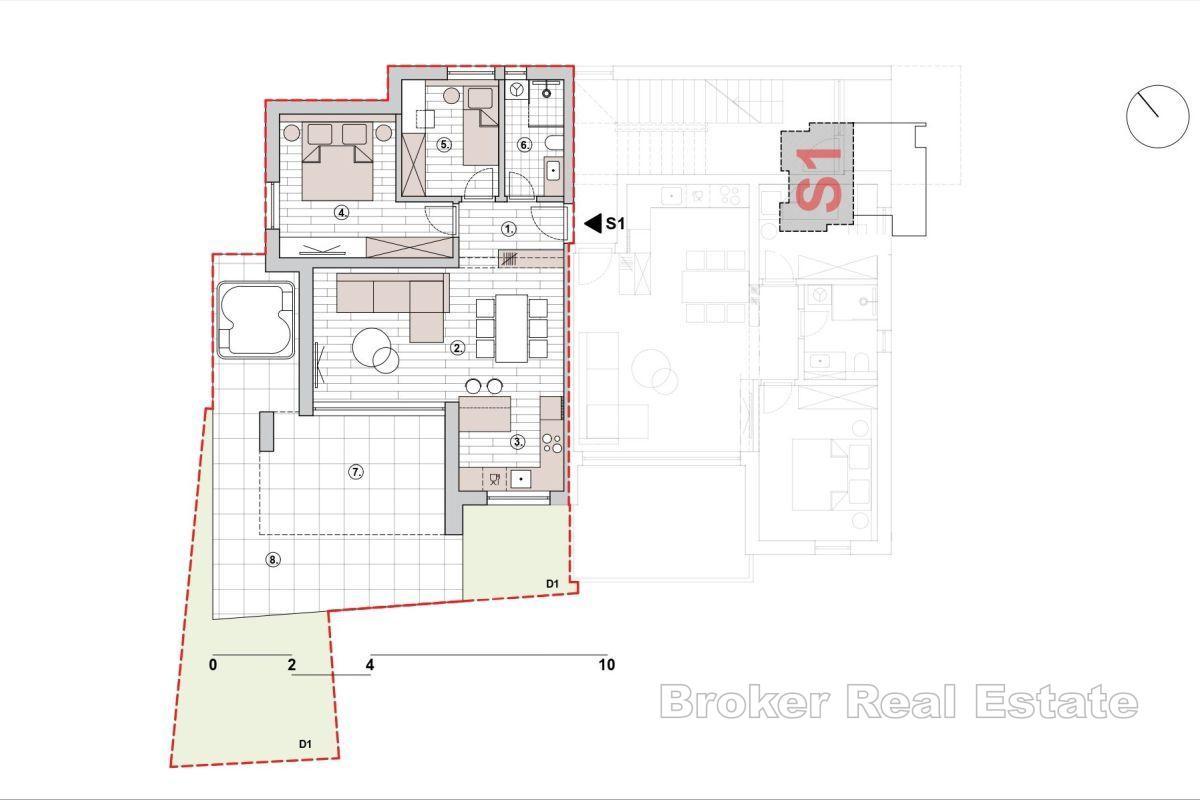 Luxusní apartmán s výhledem na moře