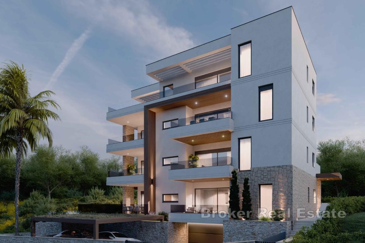 Appartement unique dans un immeuble neuf avec vue mer