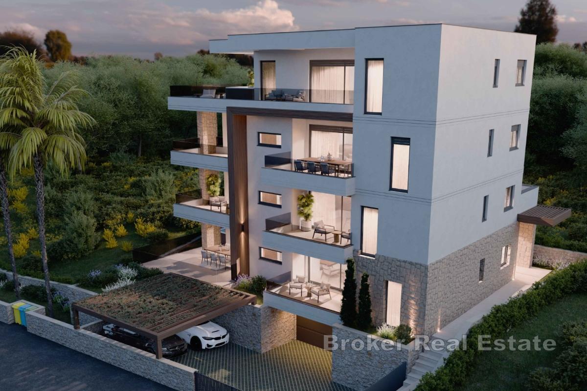 Appartement unique dans un immeuble neuf avec vue mer